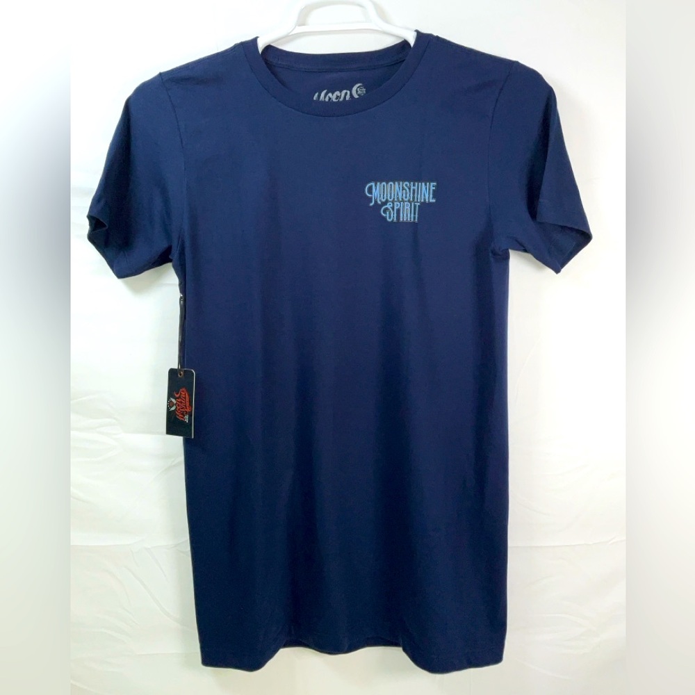 NWT Men’s Brad Paisley Moon Shine Spirit Eagle Lightning Graphic T-Shirt Navy SM